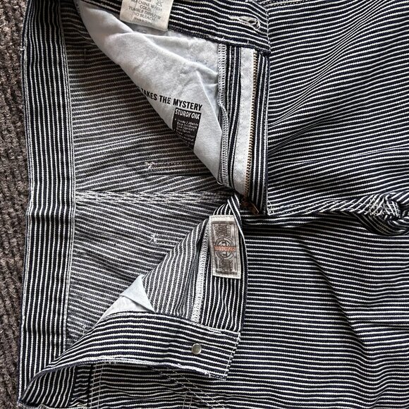 Size S - Men's Retro Casual Railway Pants - Picture 3 of 7